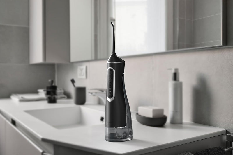 Waterproof Cordless Water Flosser – 320ML Rechargeable Oral Irrigator with 4 Modes & 5 Tips