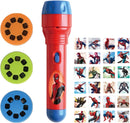 Spiderman Projector Flashlight for Kids – Superhero Torch with 24 Cartoon Slides