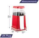 1200 Watts Electric Popcorn Machine – Retro Style with Measuring Cup & Removable Lid