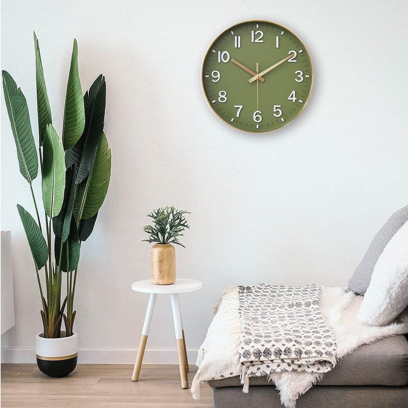 Modern Silent Wall Clock – Simple Quartz Design for Living Room or Bedroom Decor