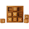 Wooden Tic Tac Toe Board Game – Classic XO Blocks for Kids & Adults