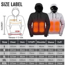 Unisex Heated Hoodie – USB Electric Heated Jacket with 5 Heating Zones