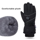 Fleece-Lined Electric Heated Gloves – Adjustable 3 Heat Levels Touchscreen-Friendly Windproof