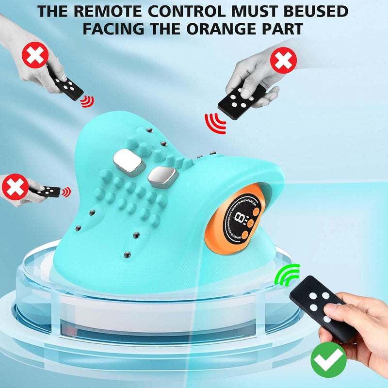 Rechargeable Portable Neck Massager - 3-in-1 Shiatsu Neck & Back