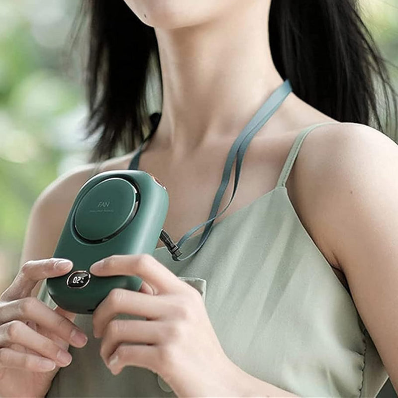 Portable Neck Fan – Hands-Free USB Rechargeable - 3 Speeds