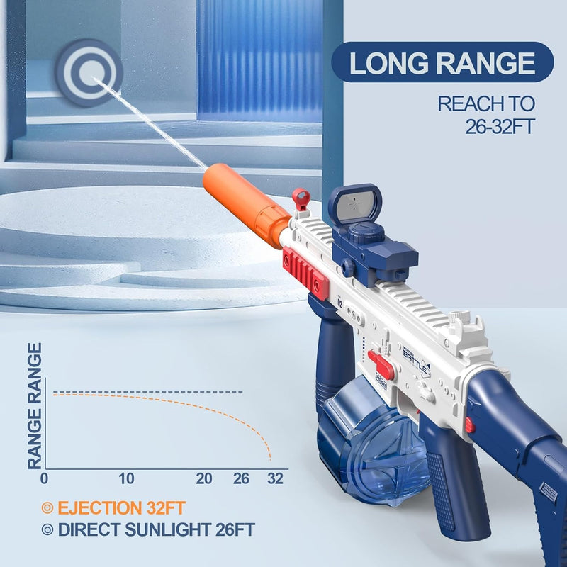 Electric Water Gun – High-Powered Soaker for Adults & Kids