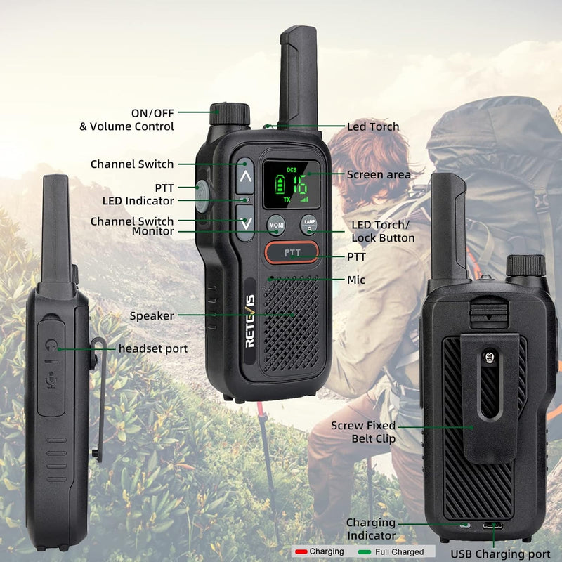 Retevis Long-Range Walkie Talkie – Clear & Reliable Communication