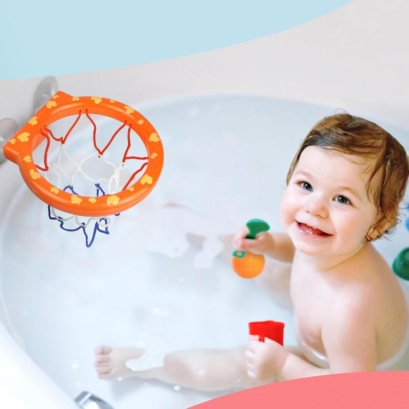 Basketball Hoop with Suction Cup – Interactive Tub Toy for Kids & Toddlers