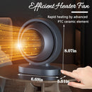 Portable Ceramic Space Heater – 220V Quiet Energy-Efficient Mini Fan Heater