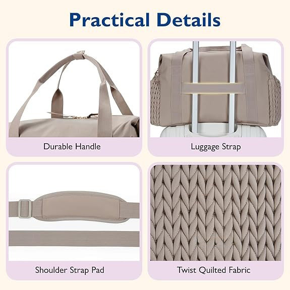 Large Capacity Baby Diaper Bag – Travel Tote with Pacifier Pouch & Changing Bag