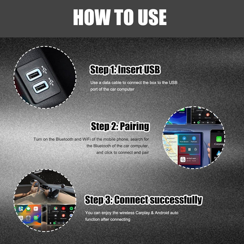 Wireless CarPlay Adapter UK – 2-in-1 for CarPlay & Android Auto