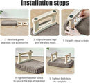 Modern Footstool – Pouffe with Removable Padded Seat Comfortable Foot Rest