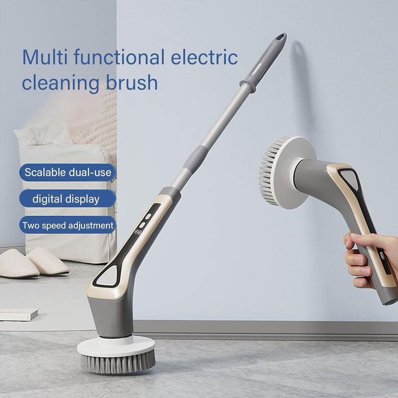 Cordless Electric Spin Scrubber – Waterproof Power Scrubber Beush with 2600mAh Battery