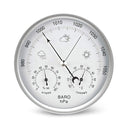 3-in-1 Weather Station – Analog Dial Barometer Thermometer & Hygrometer 130mm