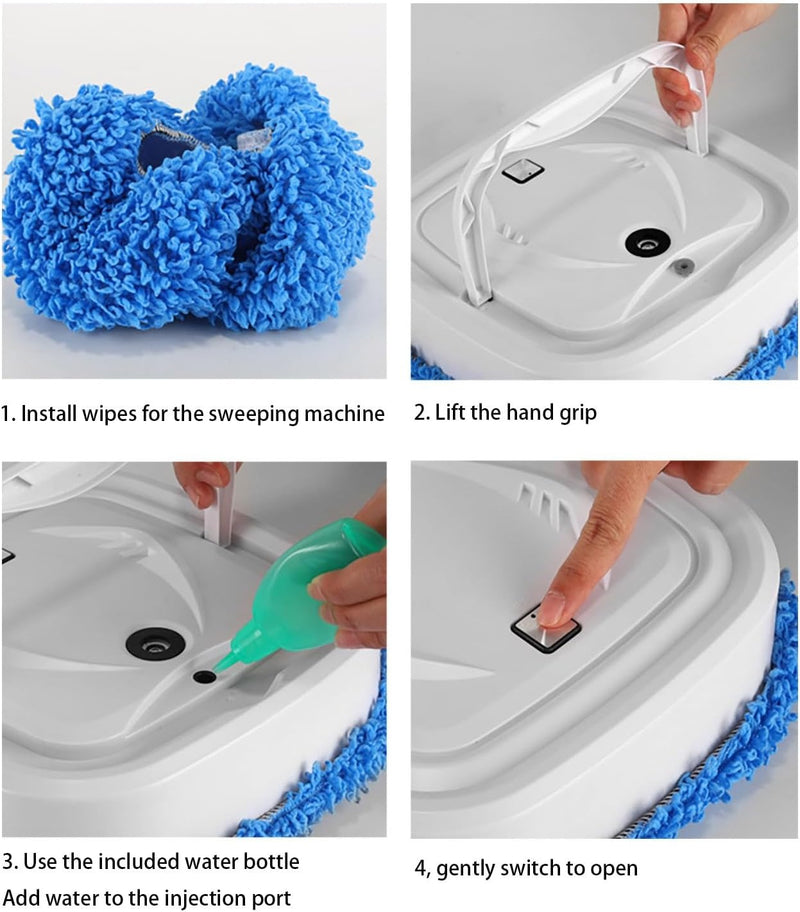 Smart Robot Mop – Automatic Rechargeable Vacuum Wet & Dry Floor Cleaner