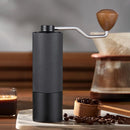 Manual Coffee Grinder – Adjustable Stainless Steel Burrs 25g Capacity Wooden