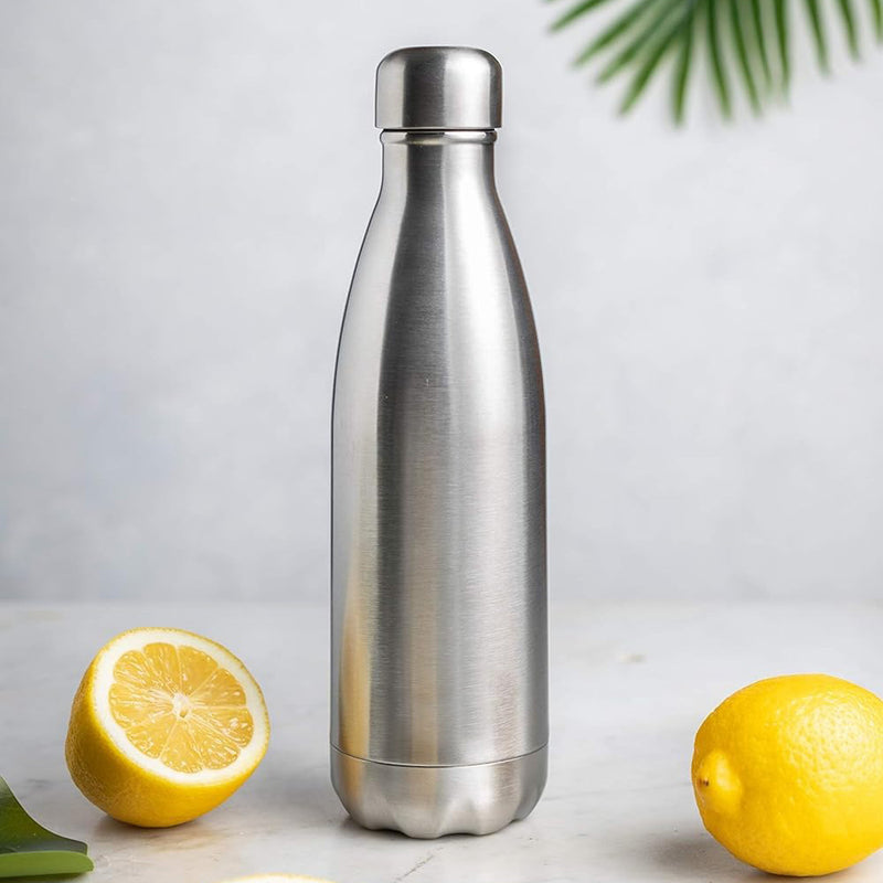 Insulated Stainless Steel Water Bottle 500ml – Keeps Drinks Hot or Cold for Hours