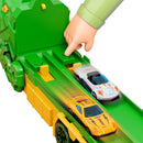 Dinosaur Race Track Toy – 59" Transport Truck with 12 Die-cast Cars