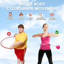 Weighted Smart Hula Hoop – Adjustable 28-Knot Waist Trainer for Fitness & Weight Loss