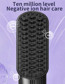Cordless Hair Straightener Brush – Rechargeable Anti-Scald Portable Hair Straightening Comb
