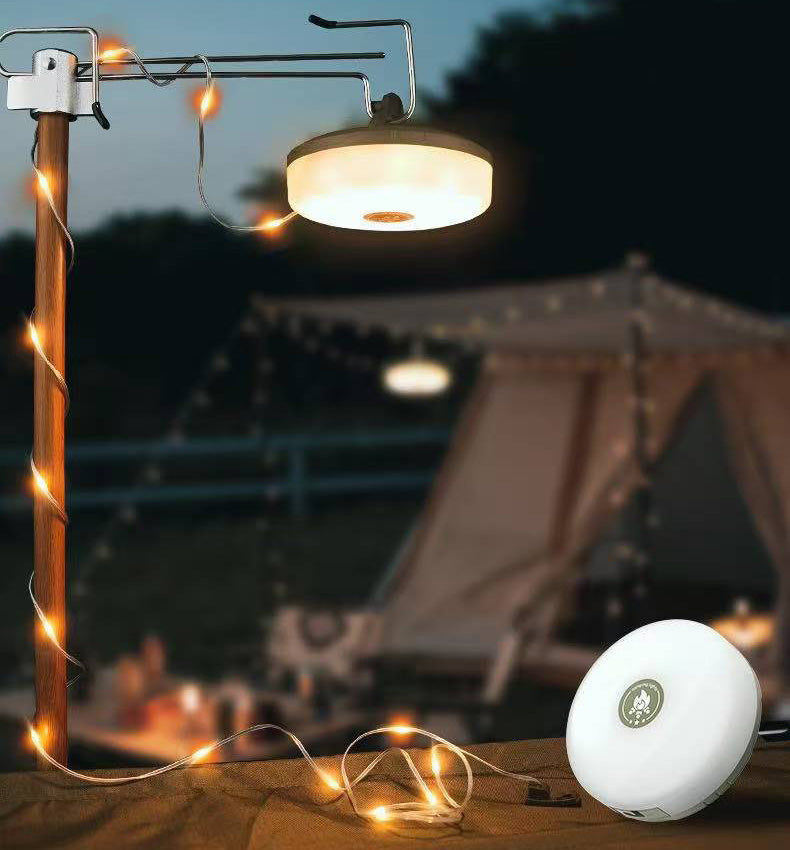 4-in-1 Portable Camping Light – Retractable Waterproof and Dual Lights – 10 Meter