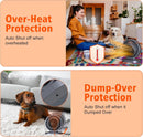 Portable Ceramic Space Heater – 220V Quiet Energy-Efficient Mini Fan Heater