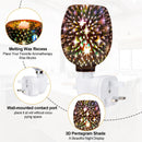 3D Glass Electric Wax Melt Burner – Aromatherapy Wax Melting Lamp & Oil Diffuser