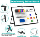 Mini Magnetic Whiteboard – Portable Double-Sided Dry Erase Easel 30x40cm