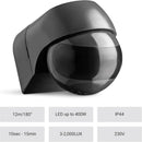 Outdoor PIR Motion Sensor – IP44 Rated Infrared Sensor 180° Swivel 12m Range