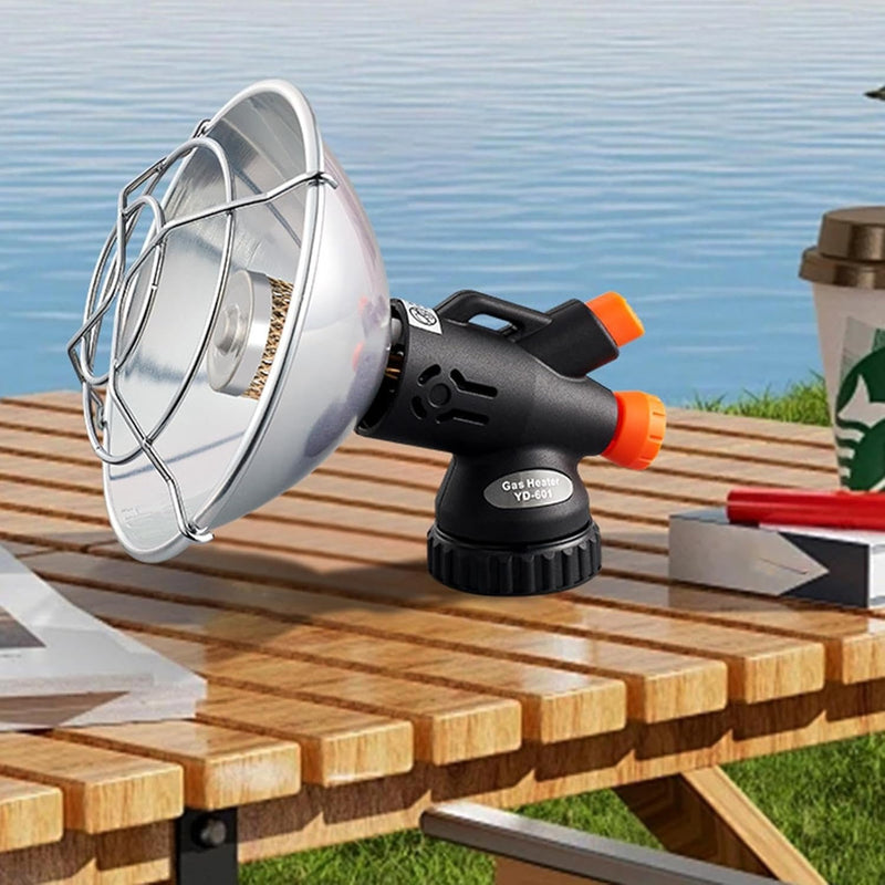Portable Propane Camping Heater – Mini Outdoor Gas Heater with Protective Mesh