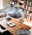 Portable Ceiling Fan with Light 18" – 12000mAh Battery & Remote for Camping Gazebo Patio