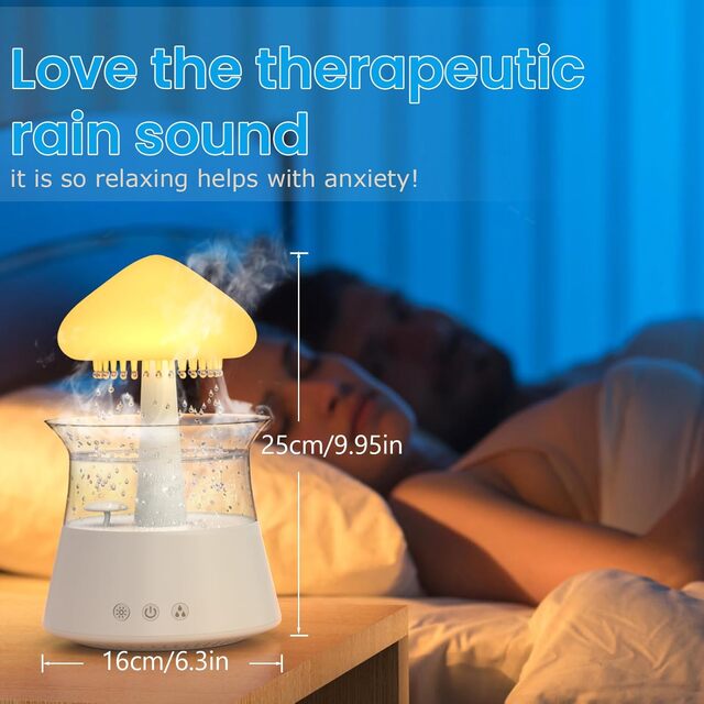 Cloud-Shaped Humidifier with Remote Control – Cool Mist Air Diffuser
