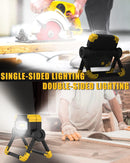 Rechargeable LED Work Light – 360° Rotating Waterproof Floodlight & Power Bank