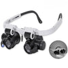 Head-Mounted Illuminated Magnifying Glasses – High-Definition Lenses X8 X15 X23