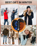 Rechargeable Magnetic Hand Warmers –  2-Pack 5000mAh Double-Sided Heating with 3 Levels