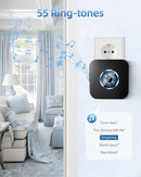 Waterproof Wireless Doorbell with RGB Light – Long-Range 300m IP55 Rated with Adjustable Volume