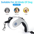 Retractable Dog Leash with LED Light – For Small & Medium Pets