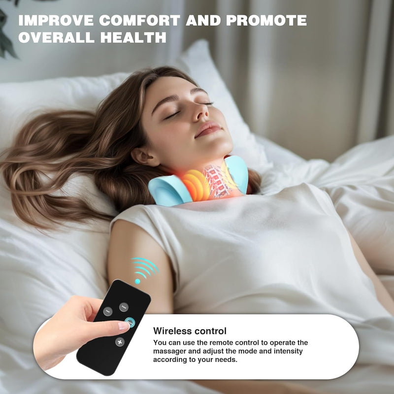 Rechargeable Portable Neck Massager - 3-in-1 Shiatsu Neck & Back