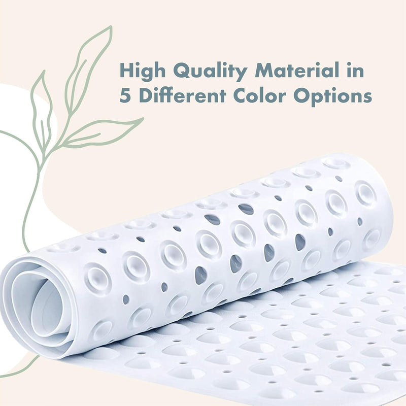 Non-Slip Bath Mat with Suction Cups – Anti-Mildew Washable Safe for Kids & Elderly