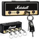 Guitar Amp Key Holder – Wall-Mounted Key Rack with 4 Guitar Plug Keychains
