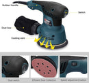 300W Orbital Sander – 6-Speed with Dust Box 125mm for Sanding & Polishing