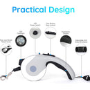 Retractable Dog Leash with LED Light – For Small & Medium Pets
