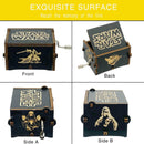 Star Wars Wooden Music Box – Hand-Crank Vintage Laser-Engraved Musical Box