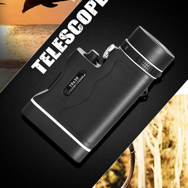 HD Monocular Telescope – 10x30 with Night Vision & LED