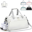 Women's Duffle Bag for Travel & Gym 35L – Waterproof with Shoe Compartment