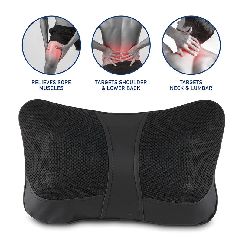 Shiatsu Massage Pillow with Heat – Multifunctional Car & Home Neck Back and Shoulder Massager