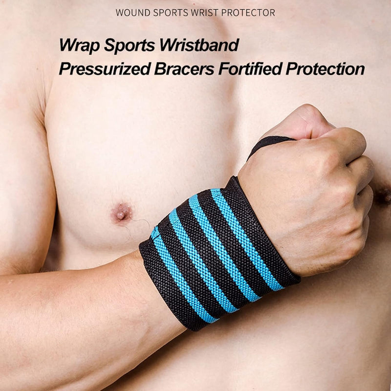 Compression Wrist Wraps – Elastic Wrist Support Brace for Weightlifting Pack of 2