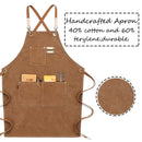 Heavy Duty Work Apron – Waterproof Canvas with Tool Pockets