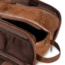 Waterproof PU Leather Toiletry Bag – Large Travel Dopp Kit and Grooming Organizer