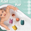 Cute Animal Bath Toy Set 4 Piece Set – Fun and Safe Water Toys for Babies and Toddlers